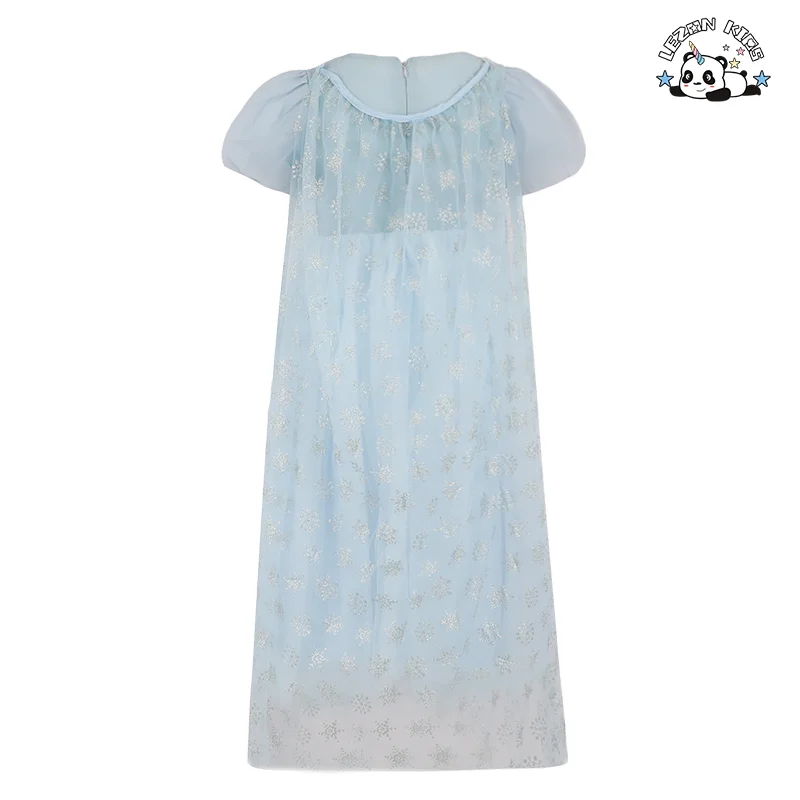 LEZONKIDS - New Summer Custom Bow White Tulle Sequined Party Dresses Birthday Dresses for Girl
